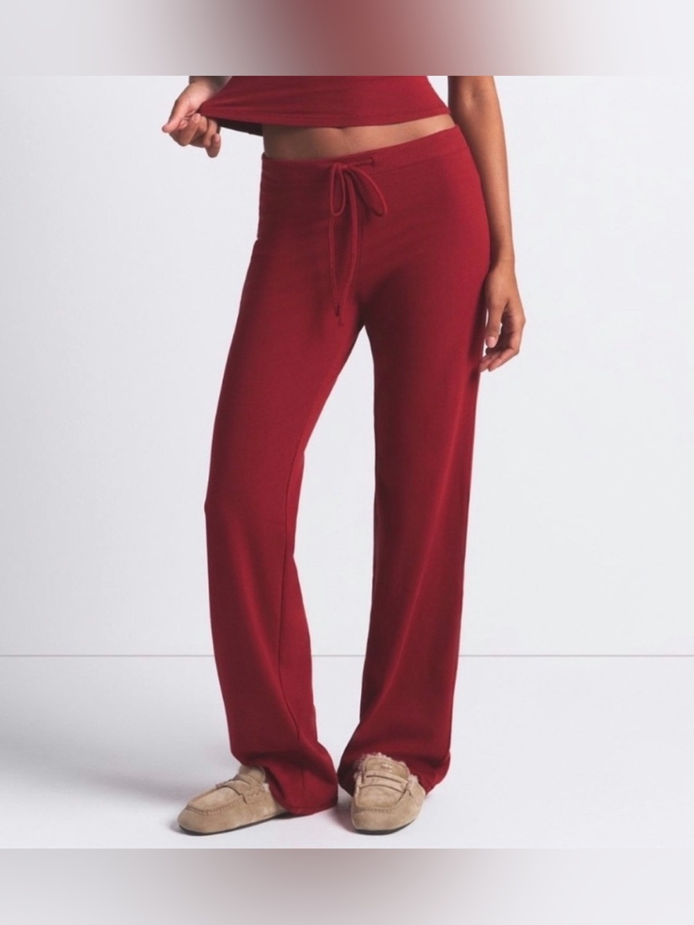 Skims Cotton Jersey Straight Leg pant